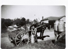 photo: read's dairy delivery cart