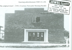 photo: exterior photo of the glendale jewel cinema circa 1958