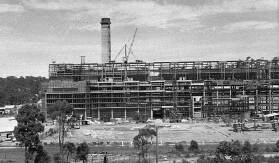 photo: wangi power station under construction c.1950