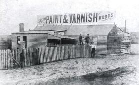photo: paint and varnish steam works, king st, violet town