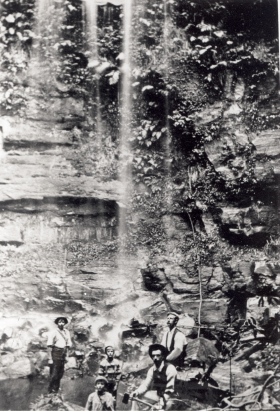 photo: horgan family at brown's waterfall 1905